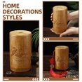thumbnail image 3 of GARVALON Coin Storage Box Money Box Brown Wooden 1Pack for Saving Decoration, 3 of 5