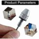 thumbnail image 5 of Keyless Mini 3-jaw Chuck Screwdriver Adapter with Quick Change 2.35mm Round Shank Cylindrical Shank 0.3-3.4mm Drill Bits Countersinks for Micro-produc, 5 of 5