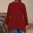 thumbnail image 5 of aidice Women Plus Size Tunic Tops to Wear with Leggings Long Sleeve Crewneck Casual Loose Shirts with Pockets, 5 of 5