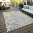 thumbnail image 6 of Addison Rugs Chantille Indoor/Outdoor Transitional Circles Beige Washable Rectangle Rug, 5' x 7'6", 6 of 6