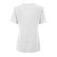 thumbnail image 5 of Gibobby Tirantes Para&nbsp;Camisa Slim Tight Tops Camisas para mujer Camiseta ajustada T Low Cut Down Sexy Button Camisetas de mujer（Blanco， S), 5 of 5