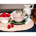 thumbnail image 2 of Ceramic Hibiscus Flower Tea Cup and Saucer Set 5 inch Pink Mom, 2 of 3