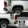 thumbnail image 2 of Veteran Vietnam Retired Distressed American USA US Flag Rear Truck Bed Vinyl Decal fits most Pickup Trucks U.S. Army Sticker USAF USMC US Navy Decal (Set of 2, 11" x 20", Black), 2 of 8