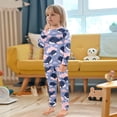 thumbnail image 5 of Blue Whale Pattern Cotton Pajamas 2 Piece Set Sleepwear Soft and Comfortable Homewear Nightwear, 5 of 7