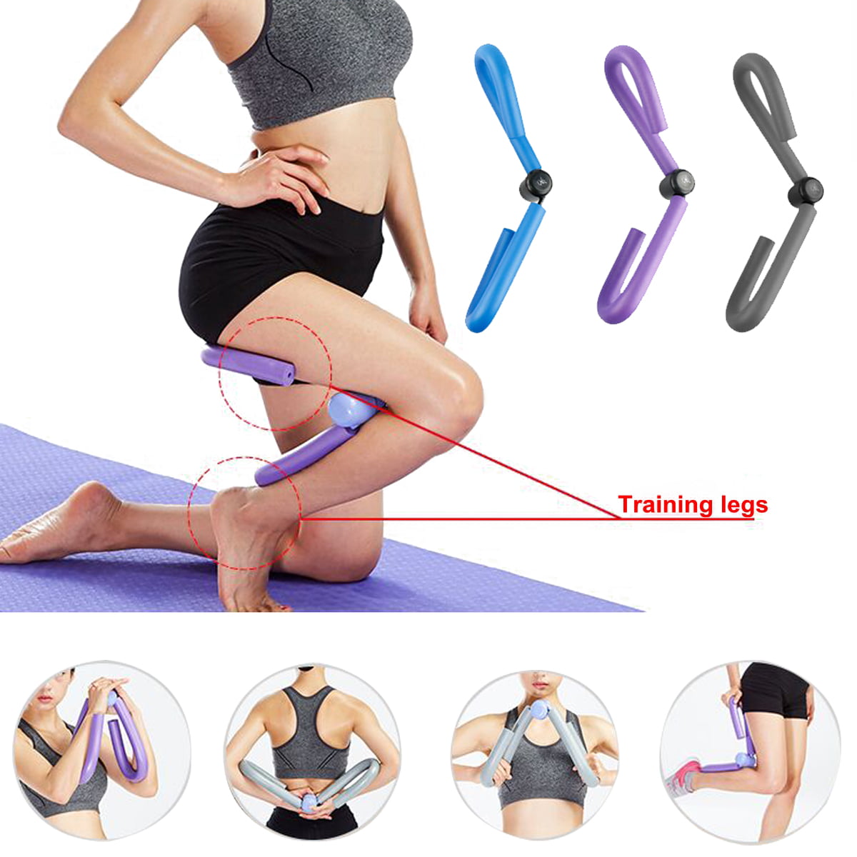 Leg Arm Chest Exerciser Workout Machine Fitness Equipment Yoga Thigh Master Tool 