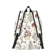 thumbnail image 3 of Balery Colorful Mushrooms and Plants Vintage Canvas Backpack for Men and Women - Large Capacity, Durable Travel Laptop Bag for School, Work, Hiking, and Outdoor Activities, 3 of 7