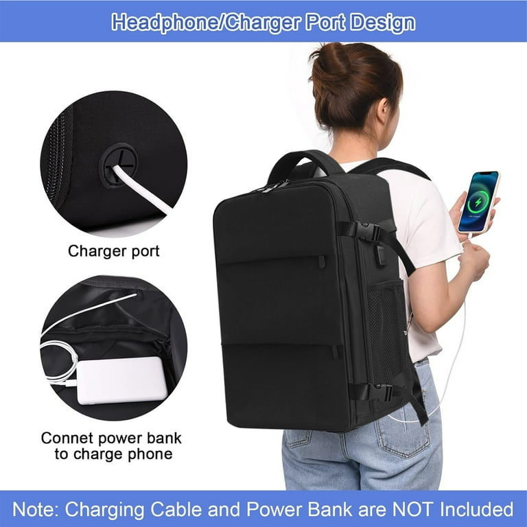 Luggage Strap Backpack Anti-Theft Travel Laptop Backpack - 17 Inch With USB  Charging Port, Water Resistant Business Bag Travel Backpack With USB Port