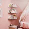 thumbnail image 3 of 3pcs White Shelves Cloud Floating Corner Shelves Cloud Corner Wall Shelves, 3 of 8