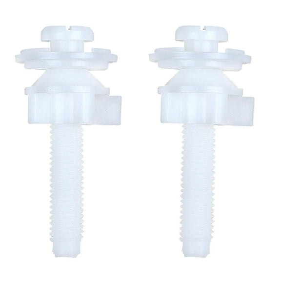 2 pieces Universal Toilet Seat Screws, Toilet Seats Screws Kits, Expansion Screws, Nuts Washers Fastener Toilet Seat Parts Accessories for Toilet Seat 28mm spacer