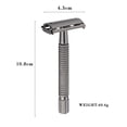 thumbnail image 3 of Ea na Double Edge Safety Shaving Razor Classic Man Woman Hair Removal Shaver Adjustable Safety Razor Shaver Blades Barber Manual Shave, 3 of 12