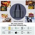 thumbnail image 5 of 20L Cooler Bag, Picnic Bags, Foldable Shopping Bags, Reusable Fruit Vegetable Bag, Large Cooler Bag for Camping, Lunch, Office, School, Picnic, Beach, 5 of 5