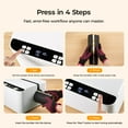 thumbnail image 6 of HTVRONT Auto Tumbler Heat Press 2 - A200 Full Cup Transfer Heat Press Machine for 40 OZ Tumbler with Handle, Heat Even and Quick Cups Sublimation Machine with Adjustable Pressure,White, 6 of 9