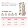 thumbnail image 3 of Gukieu Merry Christmas Santa Print Girls' Flying Sleeves Nightdress, Round Neck Sleeveless Princess Dress, Nightgown and Home Clothes-Large, 3 of 6