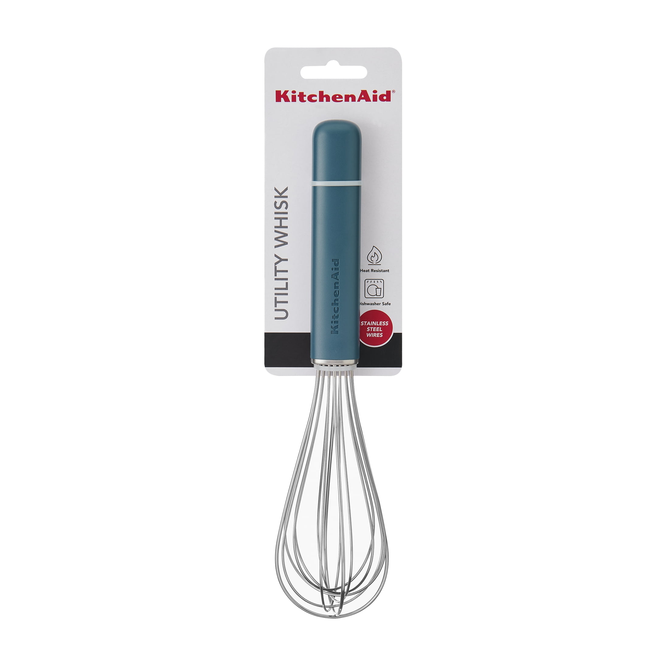 KitchenAid Stainless Steel Wire Kitchen Whisk with Ergonomic Handle, Agave