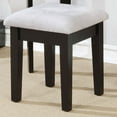 thumbnail image 5 of Furniture of America Cassidy Contemporary 3-Piece Vanity Set, Black, 5 of 6