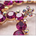 thumbnail image 7 of Fuchsia Crystal Rhinestone Hoop Earrings for Women, Oversized Open Circle Statement Earrings, Lightweight Glam Fashion Jewelry, 7 of 7