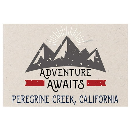 

Peregrine Creek California Souvenir 2x3 Inch Fridge Magnet Adventure Awaits Design