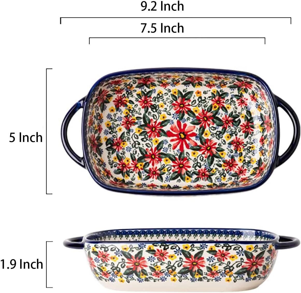 1pc Casserole Dishes For Oven Baking Dish Ceramic Casserole Dish Lasagna  Pan Baking Dishes For Oven Baking Dish Set baking pan 10.4''x7.1''x2.7