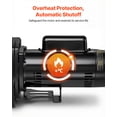 thumbnail image 5 of VEVOR 2 HP Shallow Well Jet Pump, 230 Volt, 5200 GPH Cast Iron Well Jet Pump, with 112 ft Max Head Lift, Check Valve, Thermal Protection, Automatic On/Off, for Garden Irrigation Lawn Sprinkler System, 5 of 9