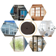 thumbnail image 3 of 8 Roll EVA Seal Weather Strip Foam Tape D Type 10M Doors Draught Excluder Anti-Collision Seal Strips, 3 of 6