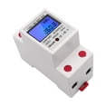 thumbnail image 4 of TFixol Single Phase DIN-Rail Energy Meter 5-80A 220V 50Hz Electronic KWh Meter with LCD Backlight Digital Display DDM15SD, 4 of 7