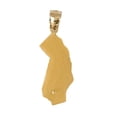 thumbnail image 3 of 14K Yellow Gold California State Map Pendant, 3 of 4