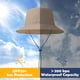 thumbnail image 2 of Waterproof Bucket Hats for Woman UPF 50+ Sun Hat UV Protection Packable Rain Hats for Women Lightweight Hiking Hat, 2 of 5