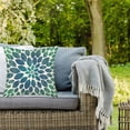 thumbnail image 3 of Leaf Throw Pillow Covers 18x18 Inch Modern Geometric Eucalyptus Leaves Green Blue Throw Waist Pillow Cases Cotton Linen Rectangular Home Decor Cushion Cover for Spring Summer, 3 of 6