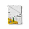 thumbnail image 2 of Educational Soft Flannel Fleece Blanket, Detailed Diagram of Membrane Cell Structure Types of Protein Molecules, Cozy Plush for Indoor and Outdoor Use, 50" x 70", Yellow Blue Green, by Ambesonne, 2 of 6