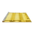 thumbnail image 2 of Ahgly Company Machine Washable Indoor Rectangle Solid Yellow Modern Area Rugs, 2' x 3', 2 of 4