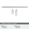 thumbnail image 4 of Amerock Balon 12-5/8 inch (320mm) Center-to-Center Satin Nickel Cabinet Pull, 4 of 6