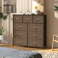 thumbnail image 2 of Crestlive Products Brown 9 Drawers Dresser Home Wide Closet Dresser Storage Tower, 2 of 10