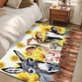 thumbnail image 5 of Sunflowers Farm Animals 3'x5' Washable Rug, Vintage Wooden Animals Non-Slip Area Rugs for Entryway Kitchen Classroom, StainResistant Dorm Throw Carpet, Low Pile Soft Indoor Floor Mat, 5 of 9
