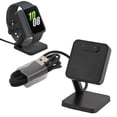 thumbnail image 1 of Smartwatch Charging Dock Replacement Charger Stand Holder Magnetic Cable USB for Fit 3 SM-R390 Black, 1 of 7