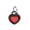 Black, variant on Silicone Protective Case Compatible with Apple AirTag 1/2, Heart-Shaped Tracker Holder with Hanging Loop for Pet Collar, Keys and Bags