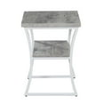 thumbnail image 4 of Convenience Concepts X-Calibur Table d'Appoint, Fini Bois Gris et Cadre en Métal, 4 of 4
