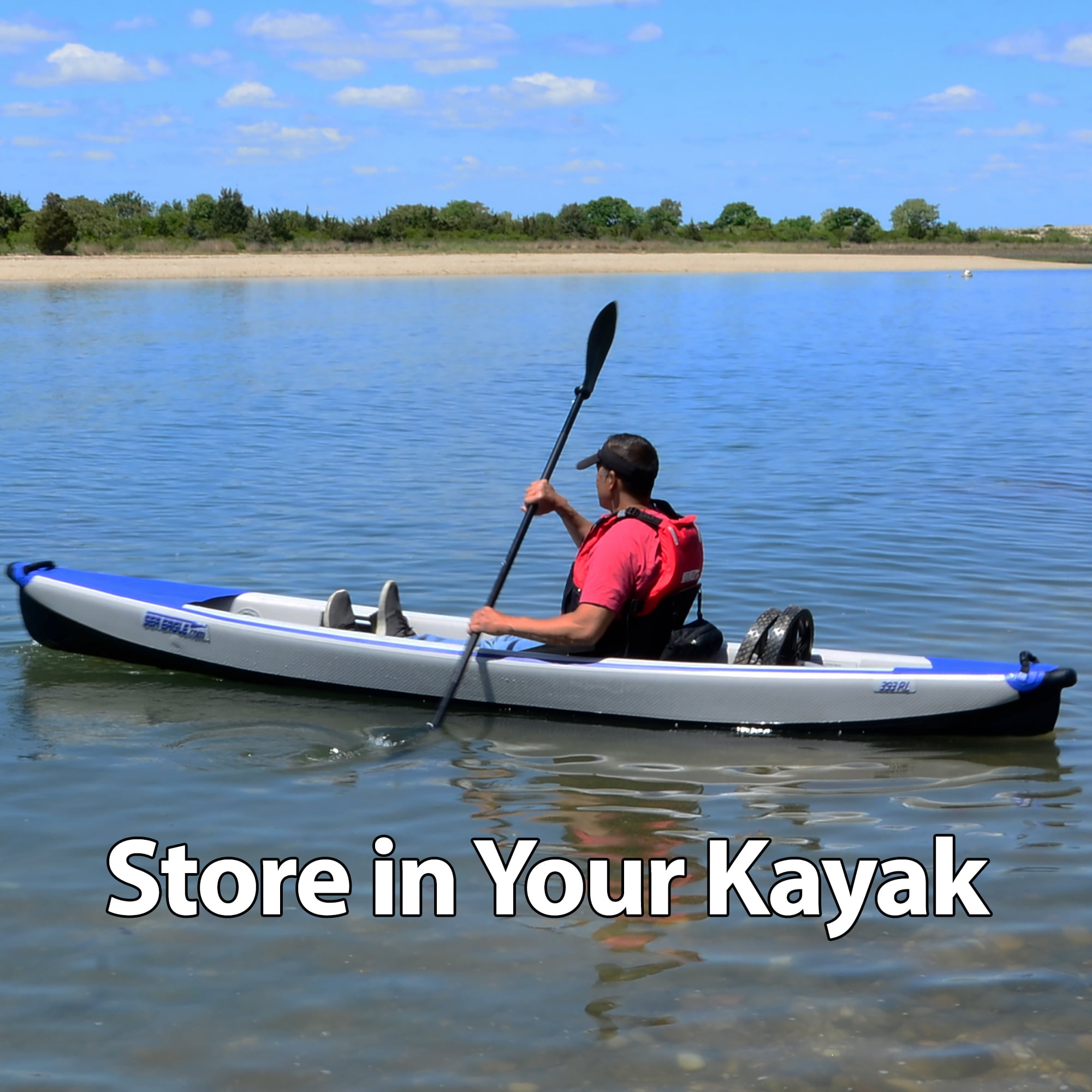 Sea Eagle EZ Cart - Chart Wheel System for Boats and Kayaks - Small