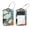 multicolored 5, variant on PhooArto Starfish and Seashells on Beach Luggage Tags with Stainless Steel Loop, 2 Pack Luggage Tag Holders for Travel Luggage Baggage Identifier