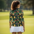 thumbnail image 5 of Uorisanigo Hawaiian Parrot Women's Golf Top Size S Soft Casual Long Sleeve Golf Polo Shirts with Zipper Versatile Quick Dry Athletic Tops for Workout Sports Comfortable Pullover, 5 of 7