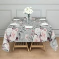 thumbnail image 3 of Pioneer Flower Floral Print Pattern Square Tablecloth,Waterproof Square Table Cover,Wipeable Spillproof Washable Table Cover for Home Kitchen Party Decor 42"X42"(107x107cm), 3 of 6