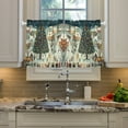 thumbnail image 5 of Christmas People Houses Kitchen Curtains Half Tier Curtain 2 Rod Pockets Bathroom Bedroom Cupborad Living Room 27"x24", 5 of 6