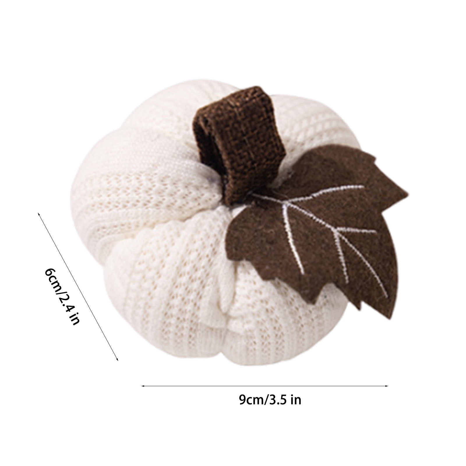 Maciun Citrouilles D'Halloween Au Crochet – Petite Citrouille Mignonne, Jouet Décoratif Tricoté, Artisanat , Décoration De Voiture Confortable Et