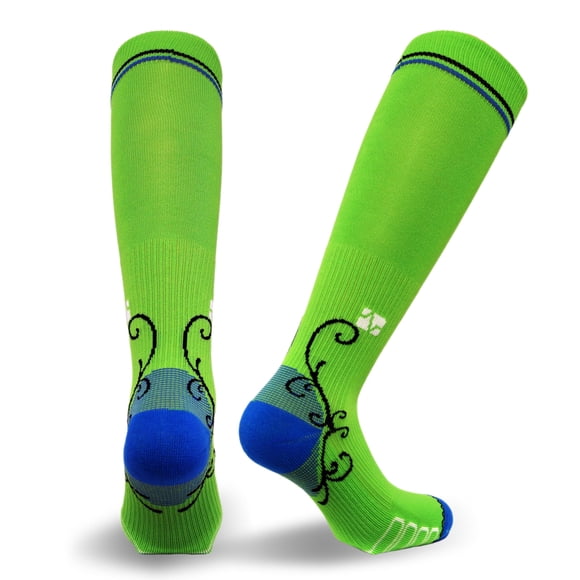 Vitalsox Women's Standard Patented Graduated Compression, Lime, Large