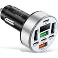 thumbnail image 2 of Multi Functional Car Fast Charger 40W with Eight Outputs and Voltage Readout, 2 of 8
