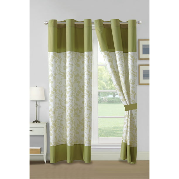 Sage Green D Grommet Sheer Liner, Sage Green And Cream Curtains