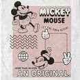 thumbnail image 2 of Men's Mickey & Friends Old School Poster Graphic Tee White X Large, 2 of 5