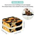 thumbnail image 5 of Thanksgiving Pumpkin Leaves Travel Portable Jewelry Stand and Organizer Box - Square Storage Box for Rings, Earrings, Necklaces, Bracelets, and More - Jewelry Boxes for Travel, 5 of 6
