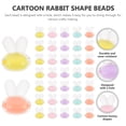 thumbnail image 4 of Shisuyan 100pcs Acrylic Bunny Hair Rope DIY Beads Cartoon Rabbit Shape Bracelet DIY Beads, 4 of 8