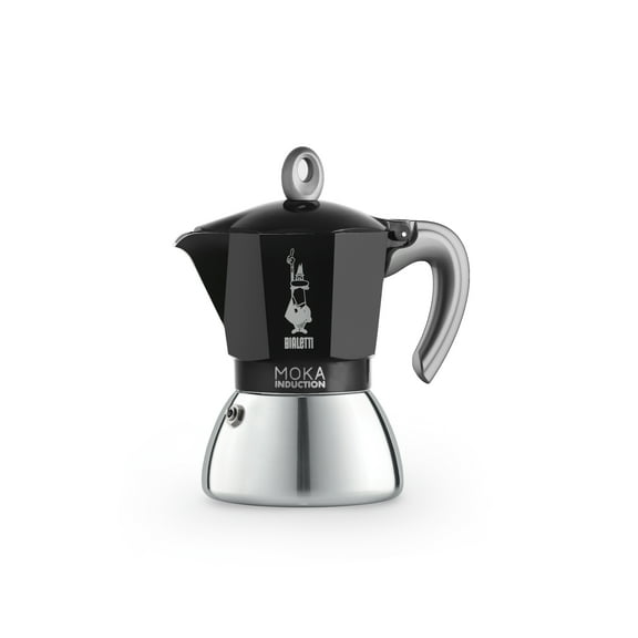 Bialetti - Moka Induction, Moka Pot, Suitable for all Types of Hobs, 6 Cups Espresso (7.9 Oz Espresso), 280 ml, Black