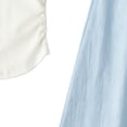thumbnail image 4 of ITSAME Girls Outfit Set, Crewneck Short Sleeve T-Shirt and Wide Leg Pants Summer Fashion Casual Set 2-Piece Blue Size 14-15T, 4 of 4